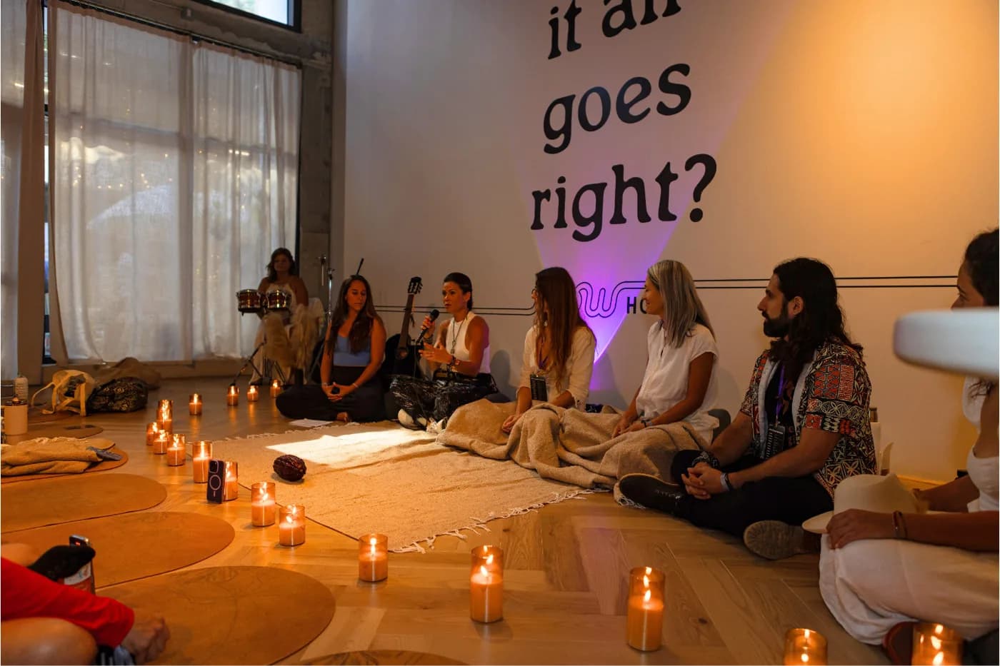 Cacao ceremony community moment